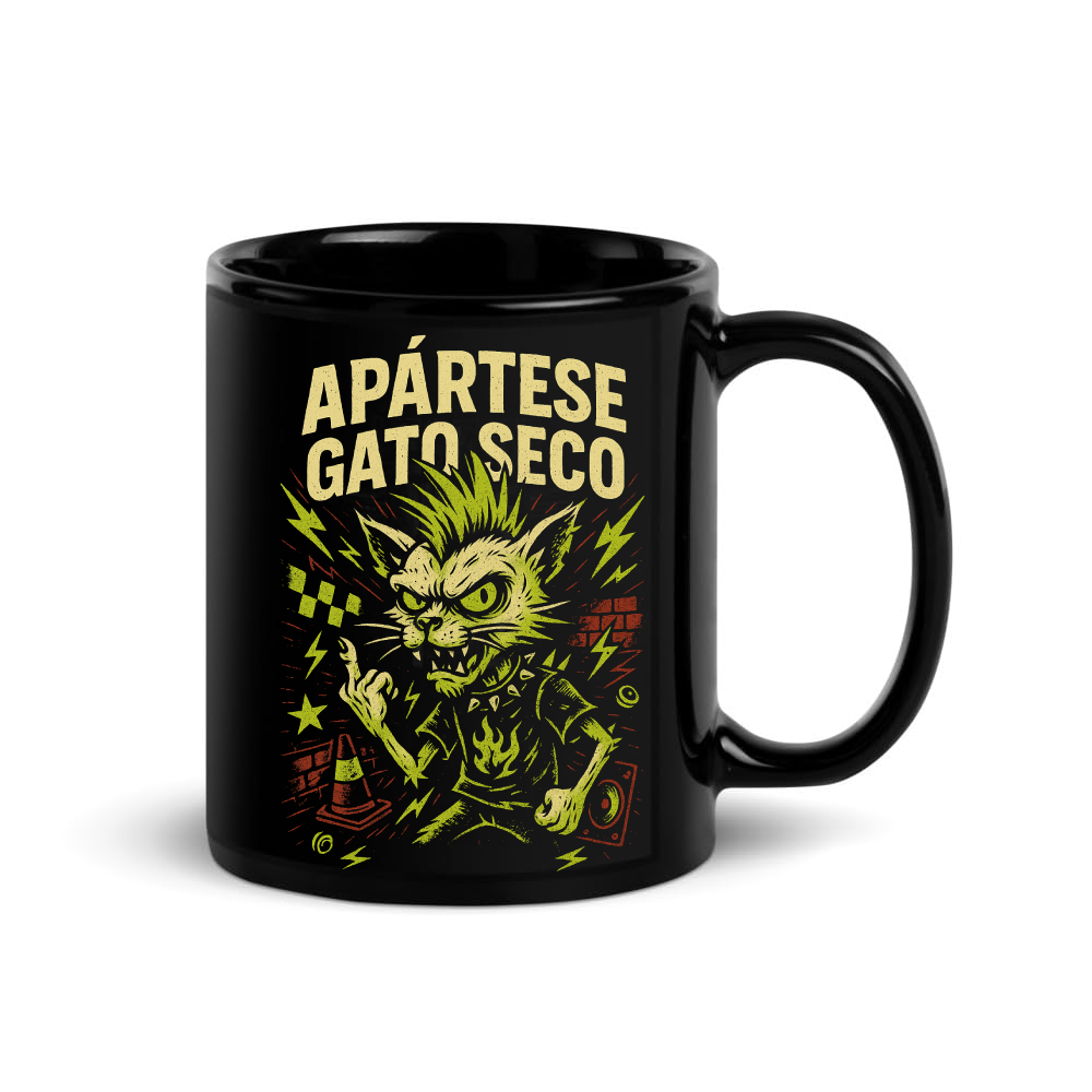 Taza “Apartese Gato Seco”